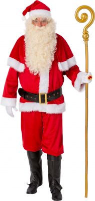 Nikolaus Nikolauskostüm Weihnachtsmannanzug mit Pelerine