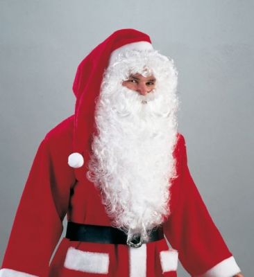 Weihnachtsmann Nikolaus langer Rauschebart
