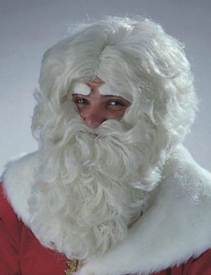 Weihnachtsmann Nikolaus Bart naturfarben flachsblond