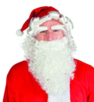 Nikolaus Weihnachtsmann 3 tlg. Nikolausbart Santa Claus