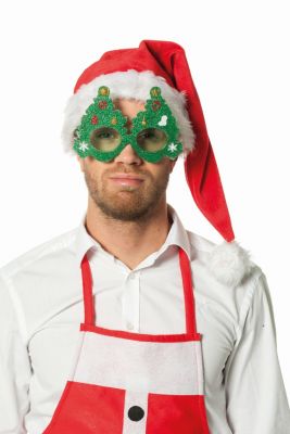 Tannenbaumbrille + Licht Nikolaus Weihnachtsmann auffallendes Zubehör