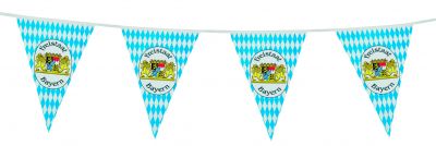 Wimpelkette Oktoberfest Freistaat Bayern 10m Grundpreis 0,20Euro/m