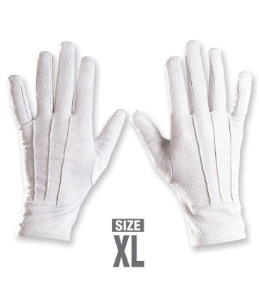 Weiße Handschuhe mit Naht Nikolaus Weihnachtsmann