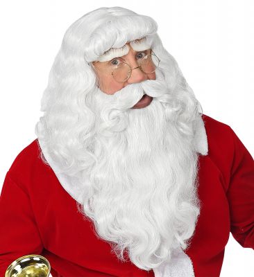 Nikolaus Weihnachtsman-Set Perücke Bart Augenbrauen Santa Claus