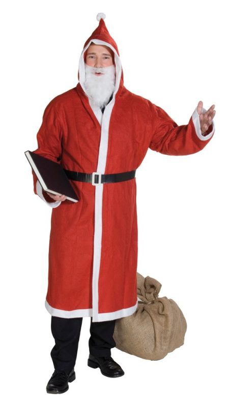 Weihnachtskostüm Santa Claus Edles Weihnachtsmann Kostüm Herren Nikolaus Anzug 