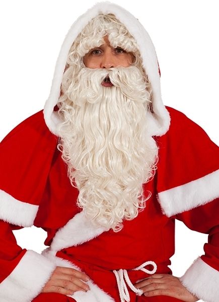 Nikolausbart Weihnachtsmannbart Nikolaus Weihnachtsmann Bart Santa Claus Kostüm 