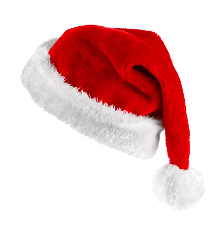 Weihnachtsmütze mit roten Pailletten Nikolausmütze Mütze Bommel Plüsch Xmas neu 