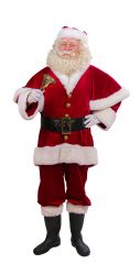 Weihnachtsmann mit Umhang Pellerine hochwertig Hose Jacke Umhang Nikolaus Kostüm