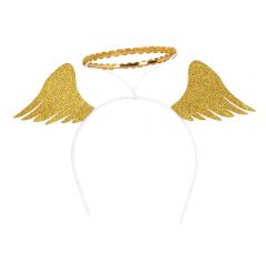 Heiligenschein Engelsflügel gold Christkind Junggesellenabschied
