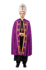 Bischof Bischofumhang lila Nikolaus Robe Priester Geistlicher