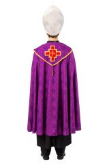 Bischof Bischofumhang lila Nikolaus Robe Priester Geistlicher