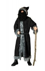 Knecht Ruprecht Krampus schwarzer Zottel-Mantel Nikolaus Gehilfe