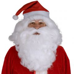 Nikolaus Weihnachtsmann Nikolausbart Perücke Santa Claus Handgefertigt