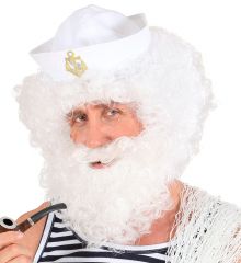 Nikolaus Weihnachtsmann Nikolausbart Perücke im Set Santa Claus