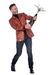 Weihnachtssakko Paillettensakko Weihnachtsjacke festlich glänzend Reality