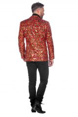 Weihnachtssakko Paillettensakko Weihnachtsjacke festlich glänzend Reality