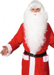 Nikolaus Weihnachtsmann Santa Claus Bart Perücke extra lang