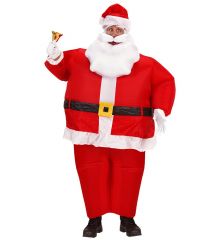 HOHO Aufblasbarer lustiges Kostüm Weihnachtsmann Nikolaus Partyspass