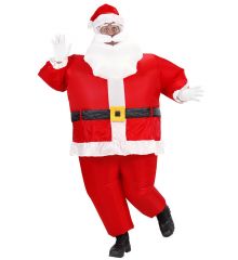 HOHO Aufblasbarer lustiges Kostüm Weihnachtsmann Nikolaus Partyspass