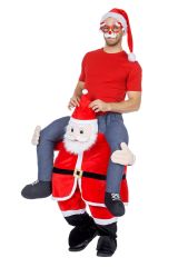 Nikolaus Weihnachtsmann Carry me Kostüm Carrying Men Santa Claus