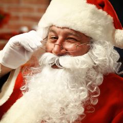 Nikolaus-Set Bart Perücke Nikolausbart Perücke Weihnachtsmann Santa