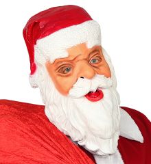 Nikolaus Nikolausmaske Weihnachtsmann Latexmaske Santa Claus